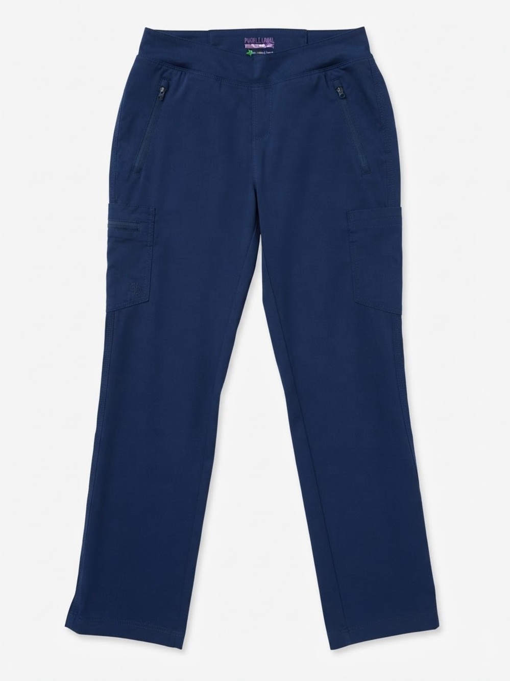 Healing Hands Purple Label Yoga Scrub Pants Navy Blue Size Small petite